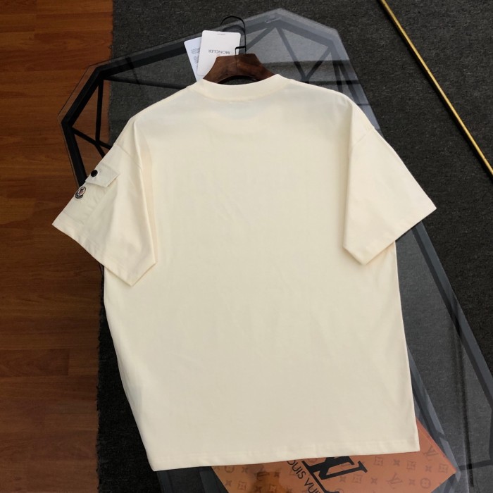 Chest Letter Logo Print Round Neck Tee 2 colors