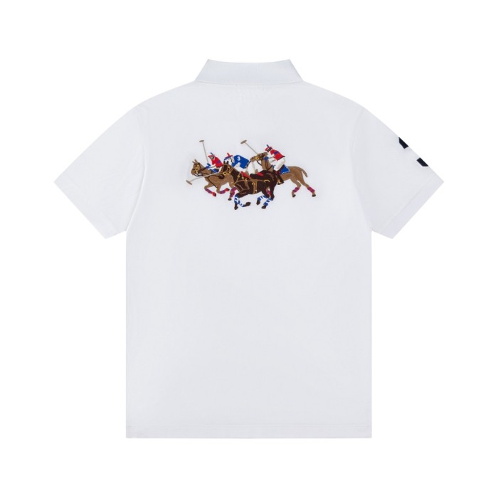 28270253 Embroidered Logo lapel polo shirt 4 colors