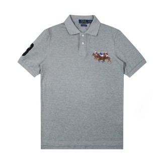28270251  Embroidered Logo lapel polo shirt 4 colors