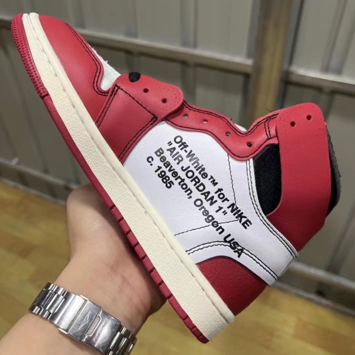 1:1 quality version Generation 1 OW co-branded high-top basketball shoes 3 colors