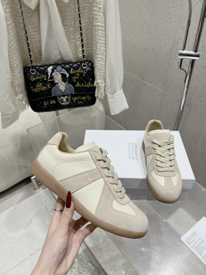 1:1 quality version M@ison 28294758 Leather Patchwork Derby Shoes 39 colors