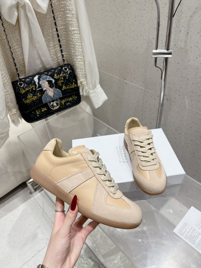 1:1 quality version M@ison 28294758 Leather Patchwork Derby Shoes 39 colors
