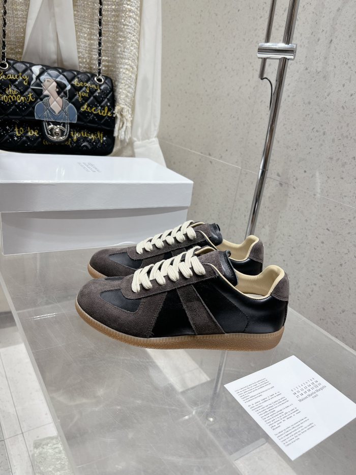 1:1 quality version M@ison 28294758 Leather Patchwork Derby Shoes 39 colors