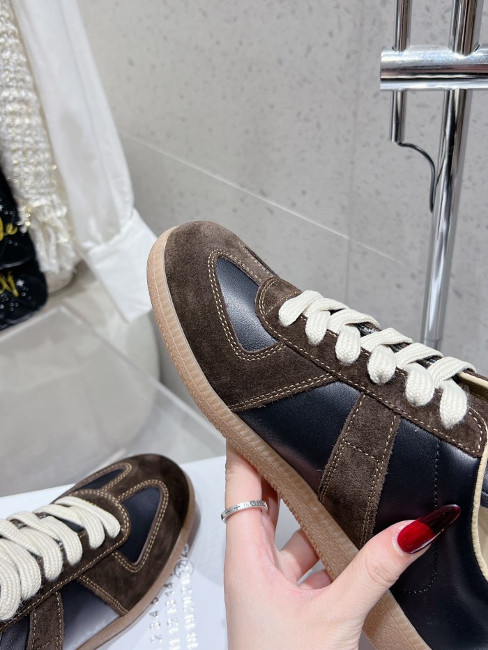 1:1 quality version M@ison 28294758 Leather Patchwork Derby Shoes 39 colors