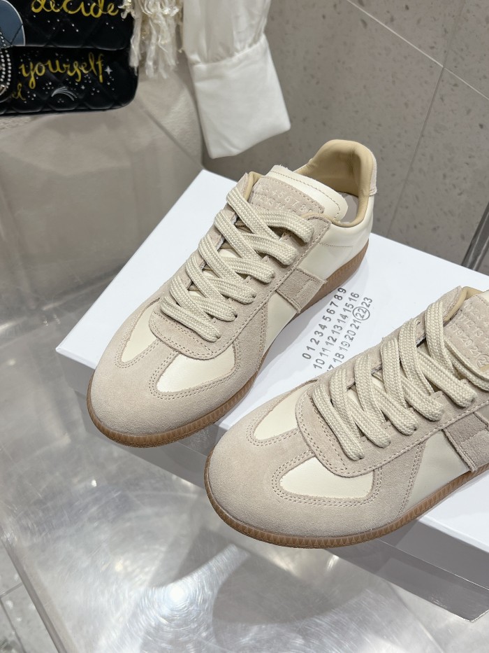 1:1 quality version M@ison 28294758 Leather Patchwork Derby Shoes 39 colors