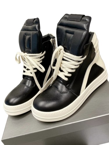 1:1 quality version R*ck0wens 28303999 Inverted Triangle Spaghetti Straps High Top Shoes