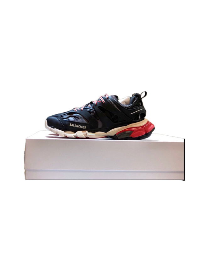 1:1 quality version 28310651 Red and Black Colorblock Sneakers(Without LED)