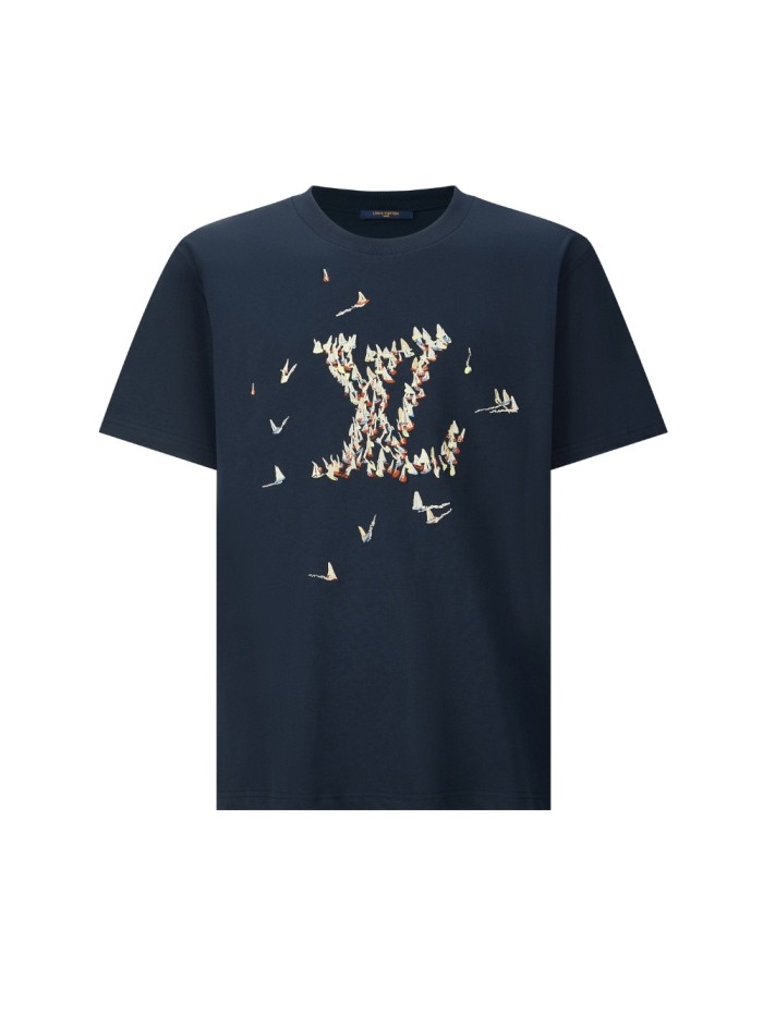 1:1 quality version 28312455 sailboat round neck embroidered tee