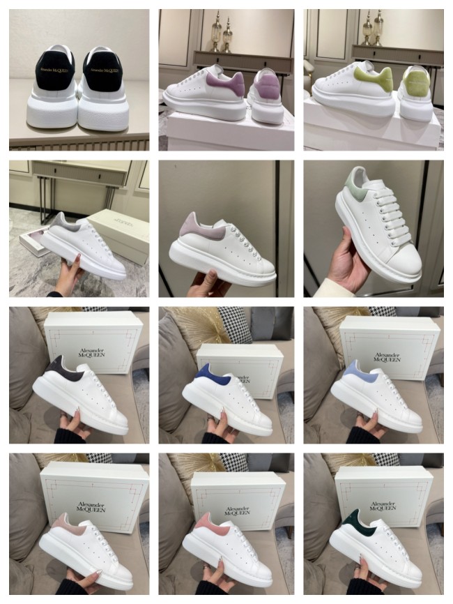 1:1 quality version 28314953 Suede Shoe Tailed White Shoes 12 colors