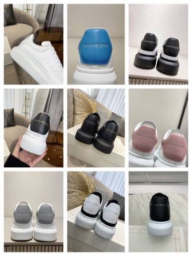 1:1 quality version 28314988 Leather Shoes Tail Logo Printed White Shoes 9 colors