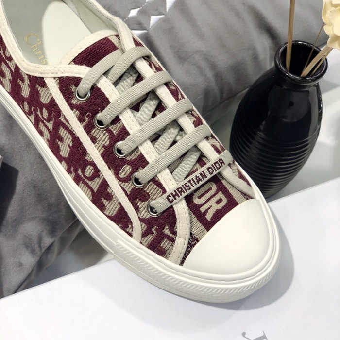 1:1 quality version 28314329 Walk'N'D Monogrammed Embroidered Canvas Shoes 8 colors