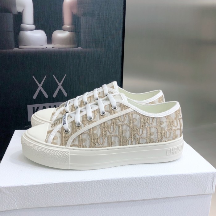 1:1 quality version 28314329 Walk'N'D Monogrammed Embroidered Canvas Shoes 8 colors