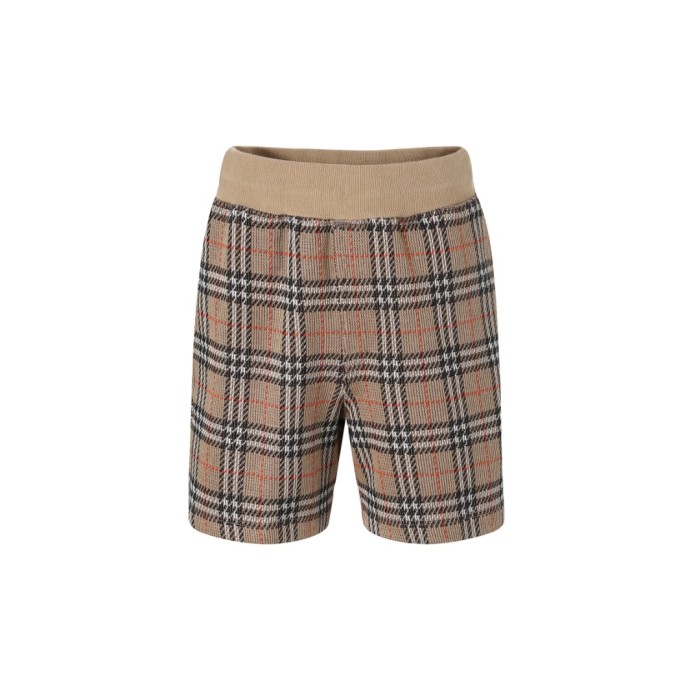 1:1 quality version 28320464 cotton blended checkered shorts