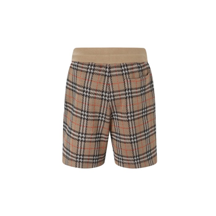 1:1 quality version 28320464 cotton blended checkered shorts