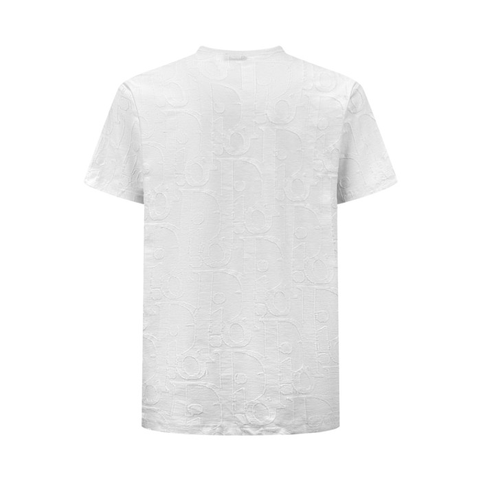 1:1 quality version 28321429 full-print letter embroidery tee 2 colors