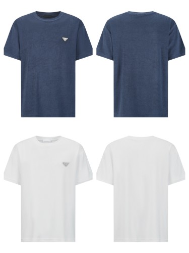 1:1 quality version 28321463 towel label plain weave tee 2 colors