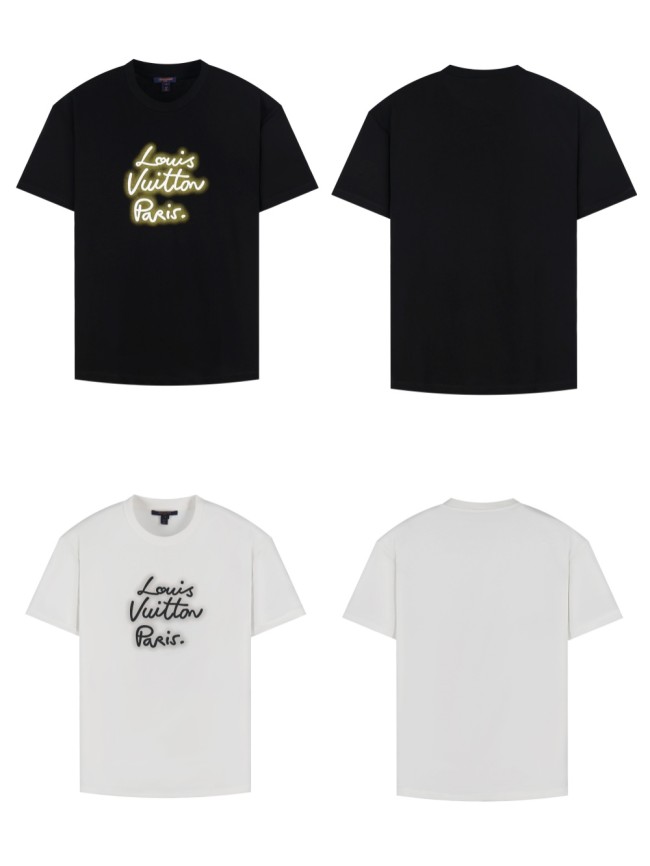 1:1 quality version 28321443 Neon sign printed tee 2 colors