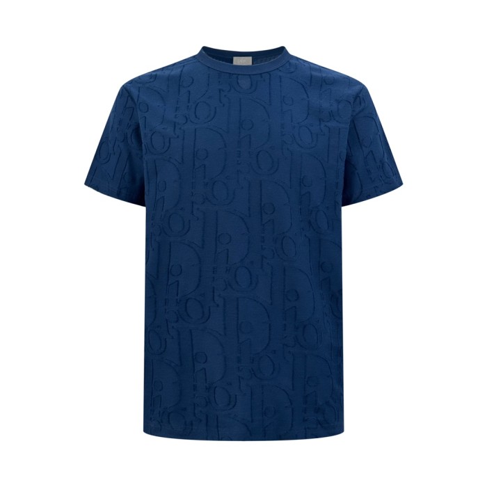1:1 quality version 28321429 full-print letter embroidery tee 2 colors