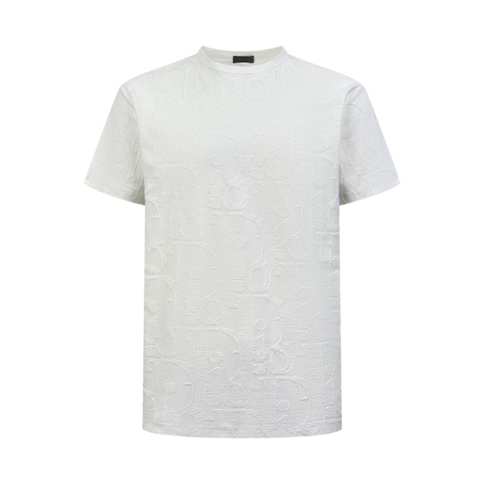 1:1 quality version 28321429 full-print letter embroidery tee 2 colors