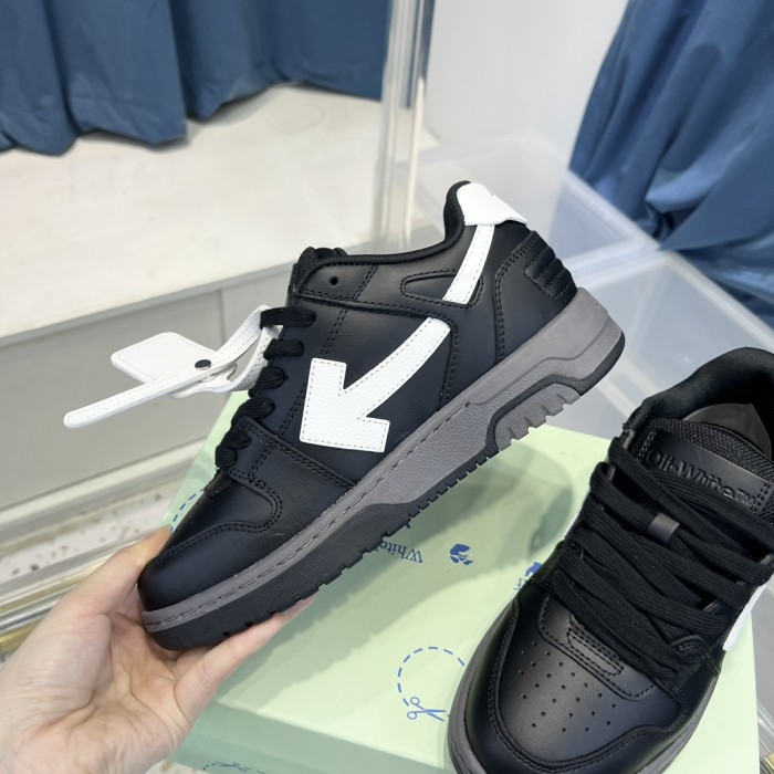 1:1 quality version OW Out Of Office Black White OMIA189R21LEA0011001