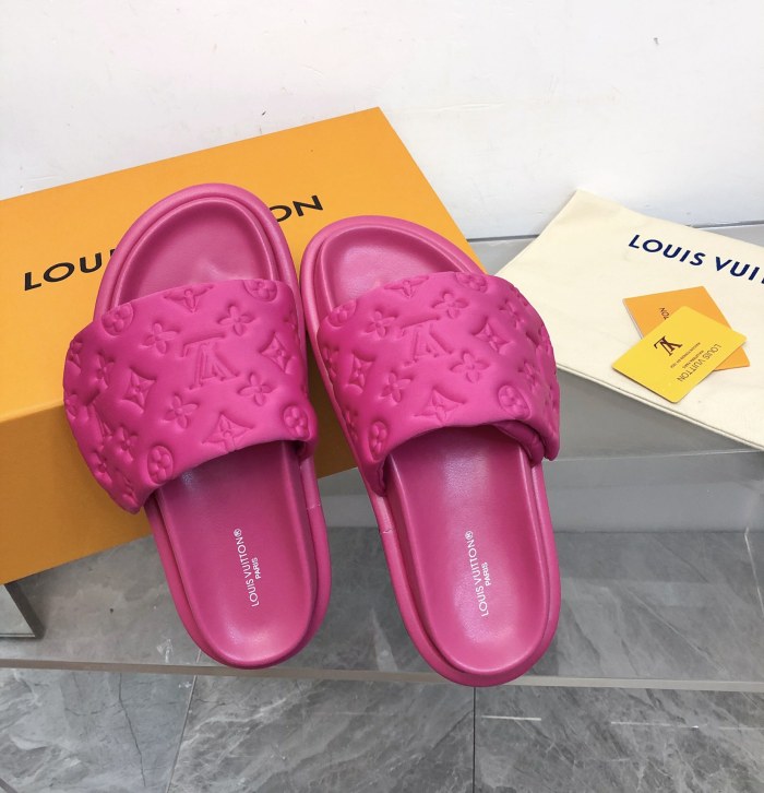 1:1 quality version 28336707 L  PP Flat Comfort Mules 5 colors