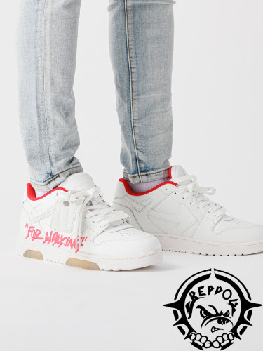 [buy more save more]1:1 quality version Pink Letters Pure White boardshoes