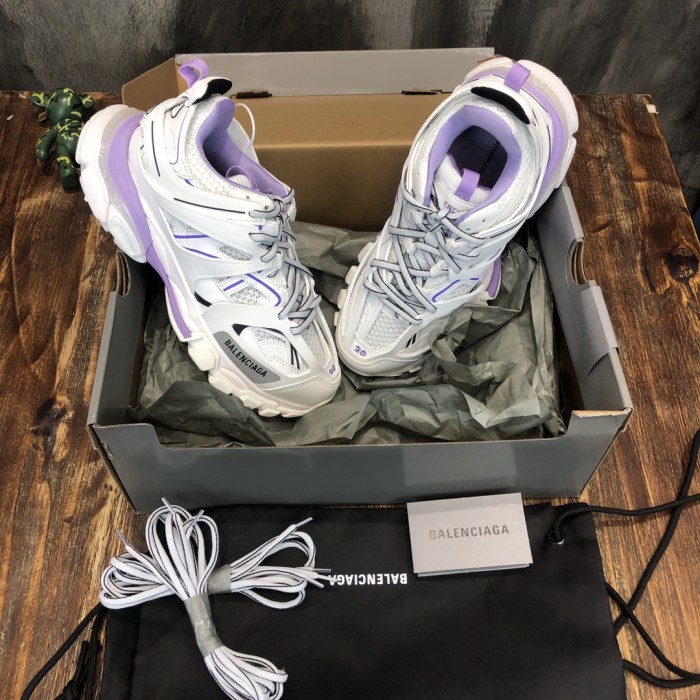 1:1 quality version 28336687 B Track White Purple shoes