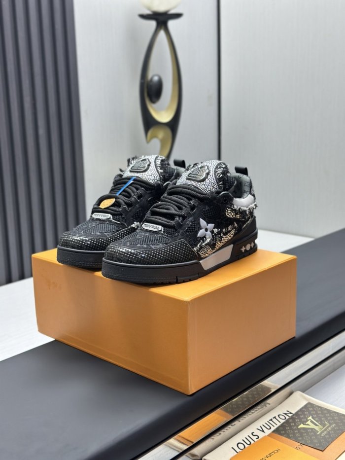 1:1 quality version 28338547 L  Skate Trainer Black shoes