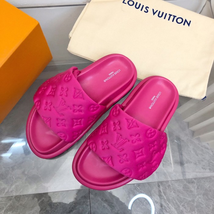 1:1 quality version 28336707 L  PP Flat Comfort Mules 5 colors