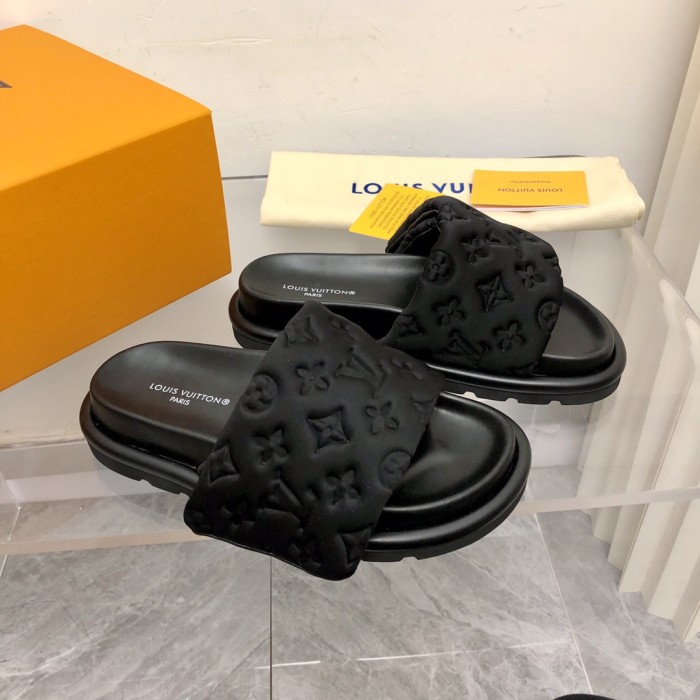 1:1 quality version 28336707 L  PP Flat Comfort Mules 5 colors