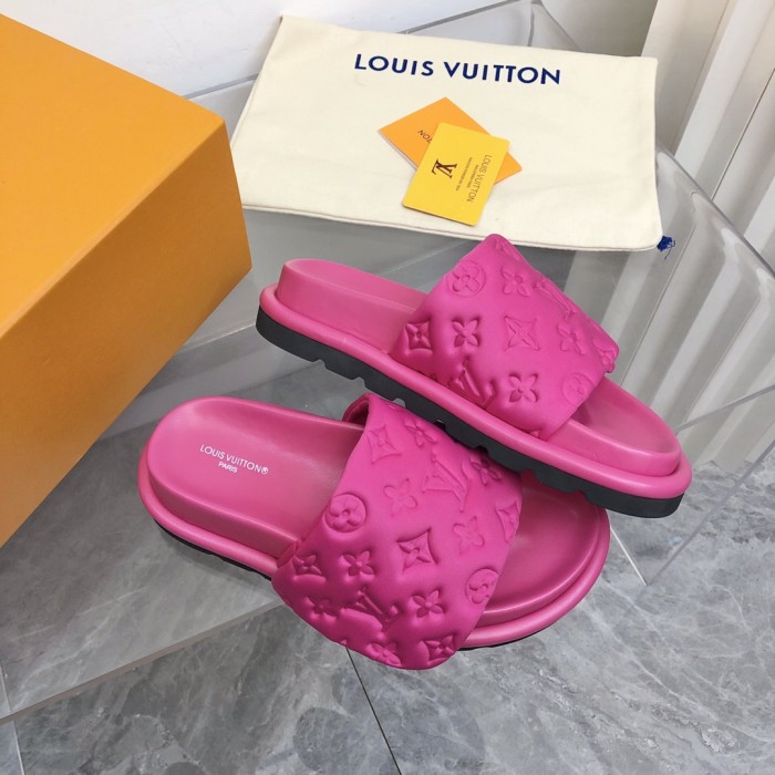 1:1 quality version 28336707 L  PP Flat Comfort Mules 5 colors