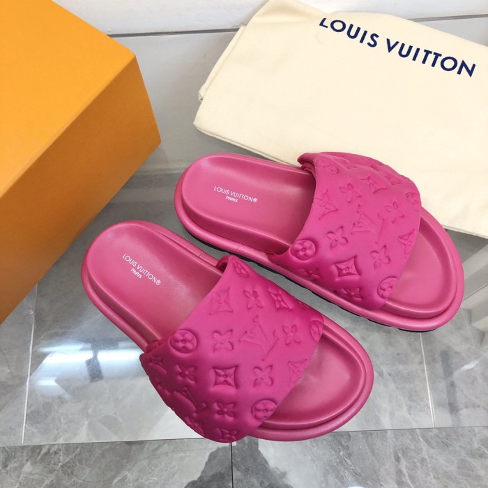 1:1 quality version 28336707 L  PP Flat Comfort Mules 5 colors