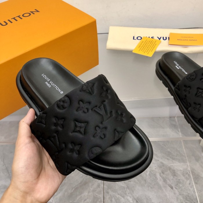 1:1 quality version 28336707 L  PP Flat Comfort Mules 5 colors
