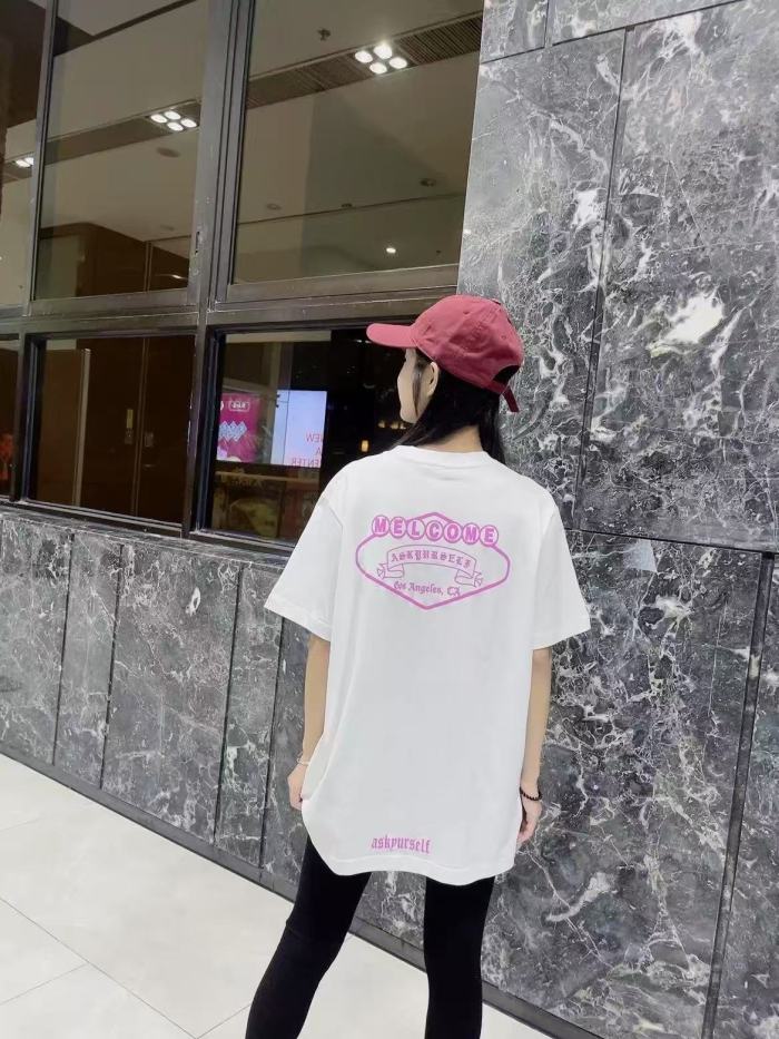 1:1 quality version 28346811 Los Angeles Limited Edition Pink Letter Print Tee