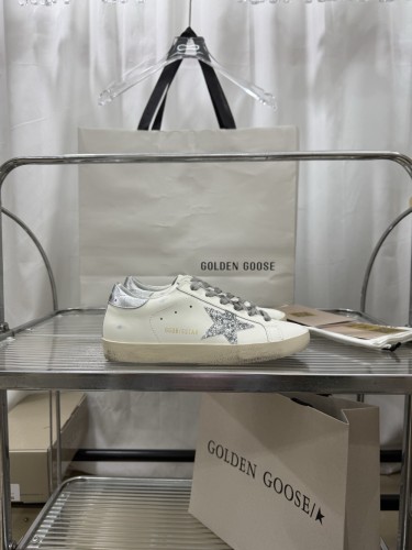 1:1 quality version 28354137 Flash Silver Star White Shoes