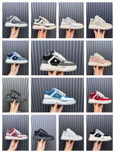 1:1 quality version Colorblocking full rhinestone low top thick bottom sneakers 15 colors