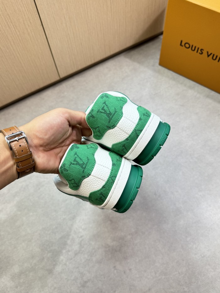 1:1 quality version 28367393 Leather and canvas patchwork Shoes 5 colors