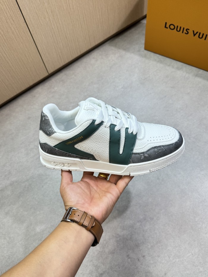 1:1 quality version 28367393 Leather and canvas patchwork Shoes 5 colors