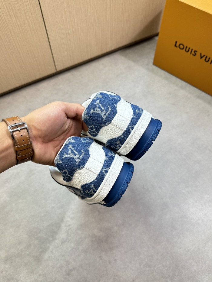 1:1 quality version 28367393 Leather and canvas patchwork Shoes 5 colors