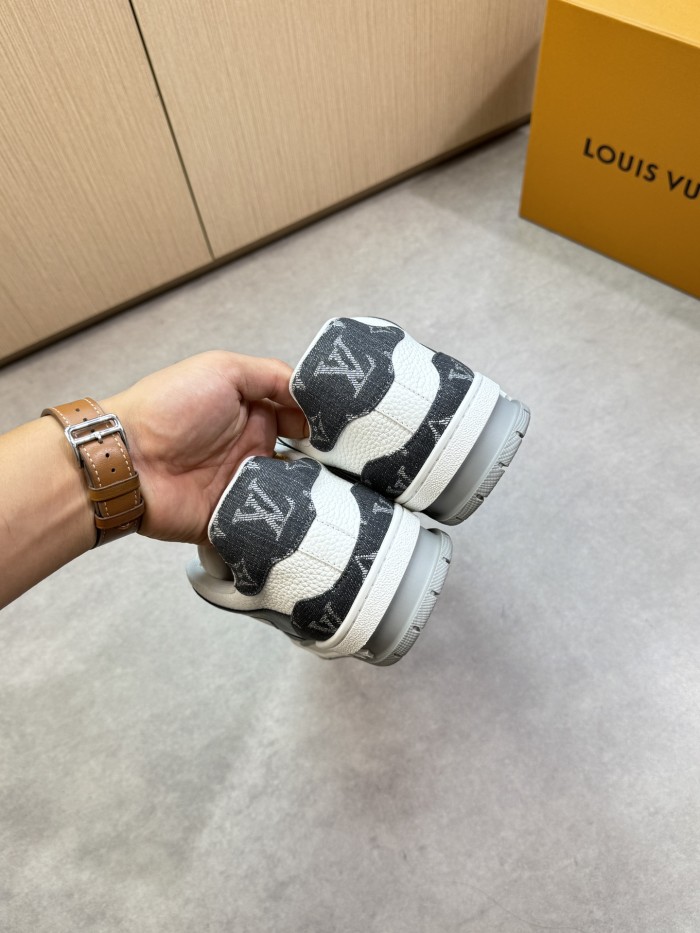 1:1 quality version 28367393 Leather and canvas patchwork Shoes 5 colors