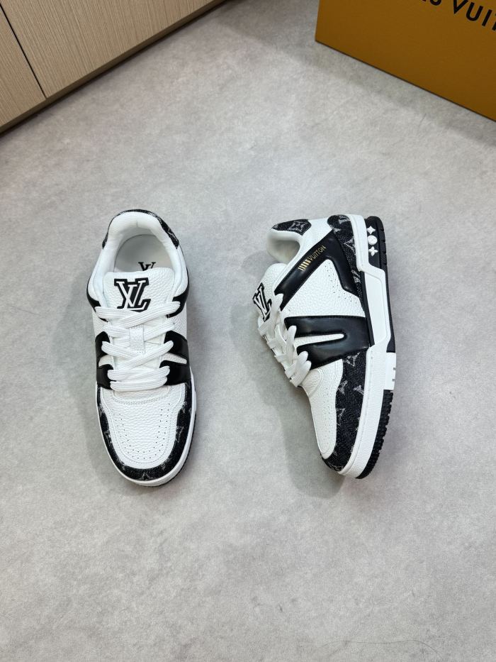 1:1 quality version 28367393 Leather and canvas patchwork Shoes 5 colors