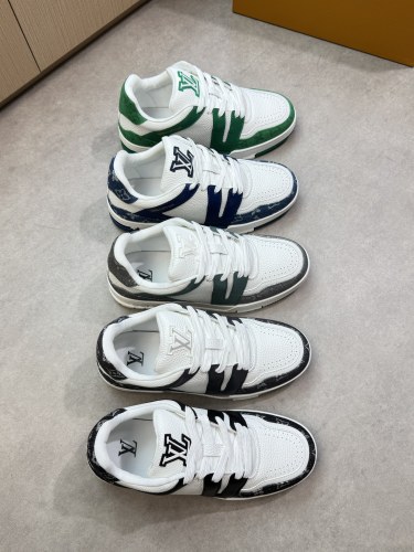 1:1 quality version 28367393 Leather and canvas patchwork Shoes 5 colors