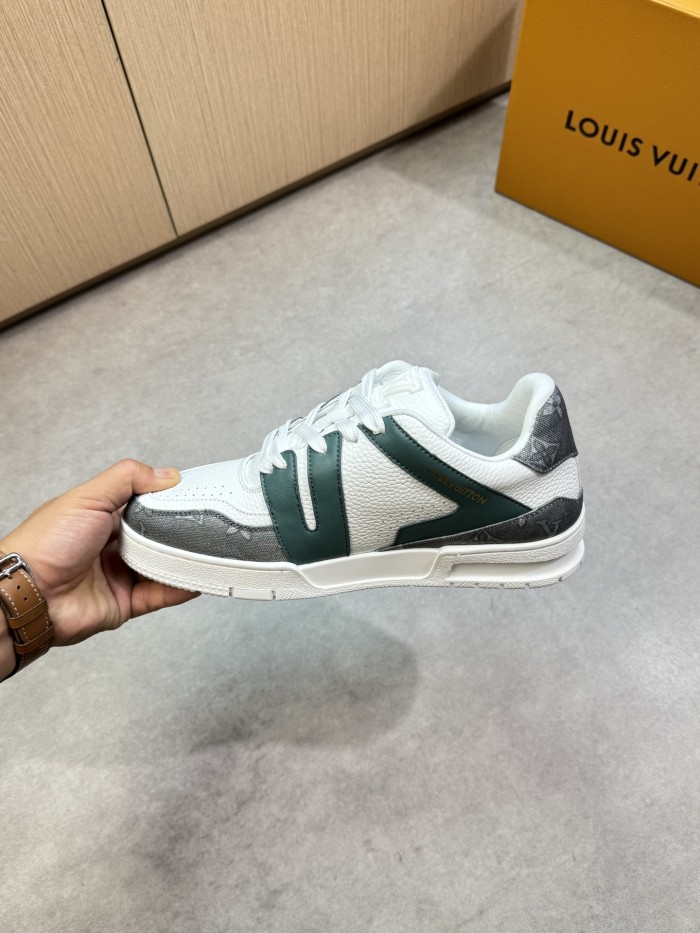 1:1 quality version 28367393 Leather and canvas patchwork Shoes 5 colors