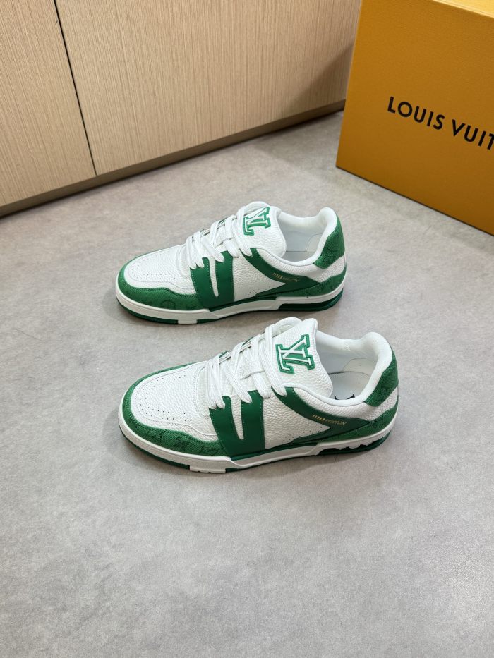 1:1 quality version 28367393 Leather and canvas patchwork Shoes 5 colors