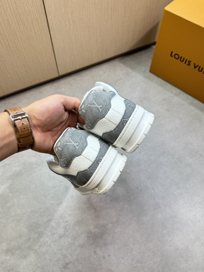 1:1 quality version 28367393 Leather and canvas patchwork Shoes 5 colors
