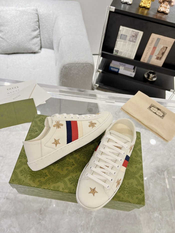 1:1 quality version 28382316 cowhide white shoes 3 colors