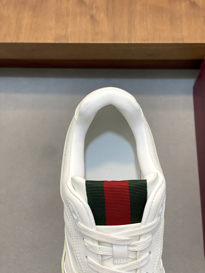 1:1 quality version 28389315 Re-Web Striped Leather shoes 3 colors