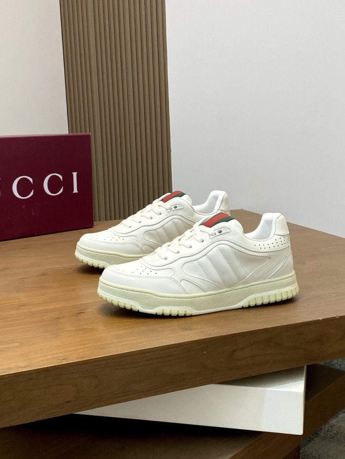 1:1 quality version 28389315 Re-Web Striped Leather shoes 3 colors