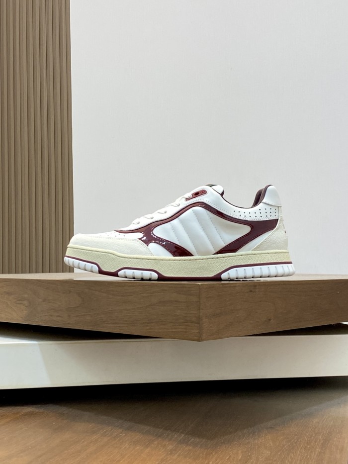 1:1 quality version 28389315 Re-Web Striped Leather shoes 3 colors