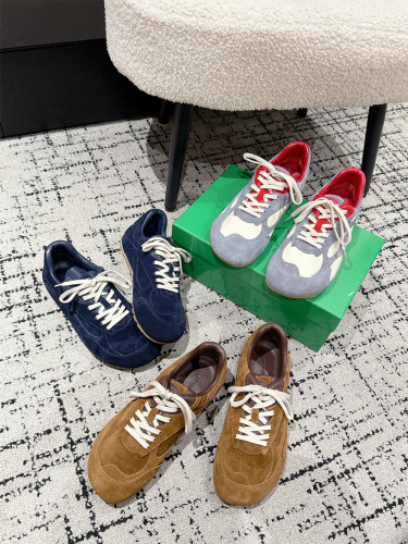 1:1 quality version 28393491 Nylon Suede Patchwork Training Shoes 3 colors